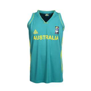 Peak Single Jersey Australia Basketballtrikot Herren green