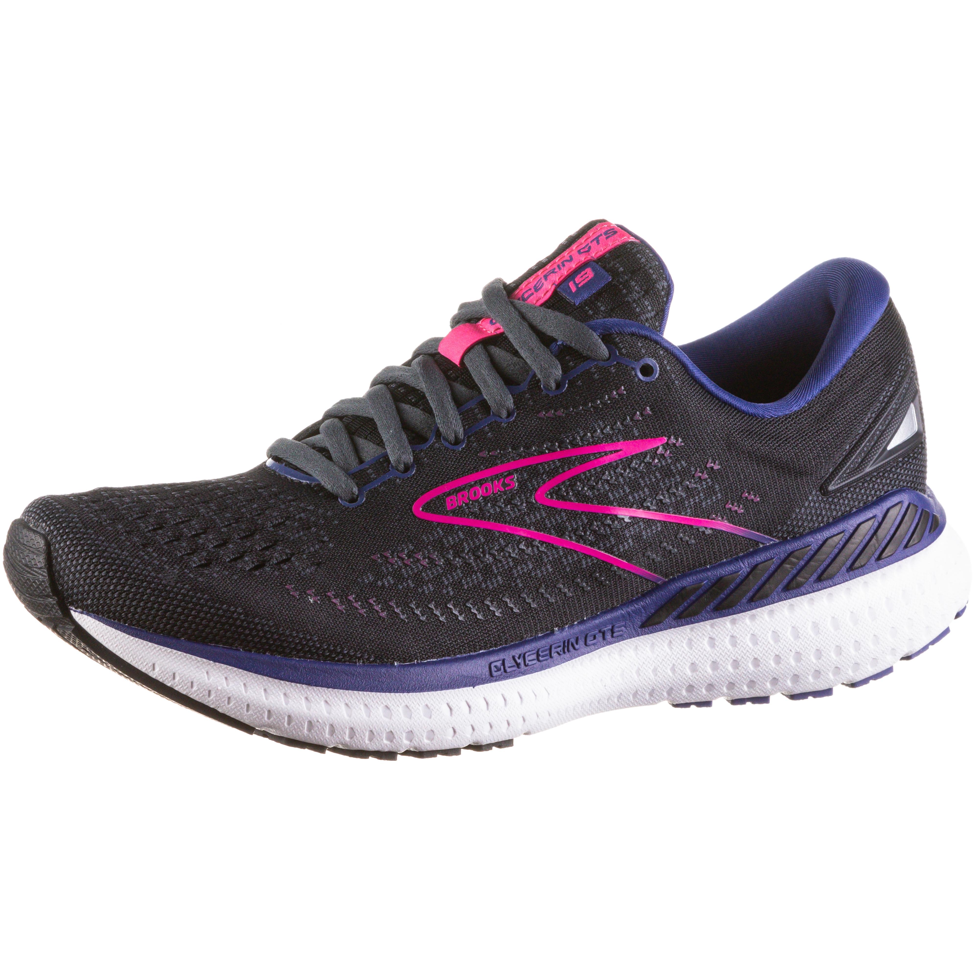 Brooks Glycerin GTS 19 Laufschuhe Damen black-ebony-pink