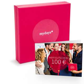 mydays 100€ Geschenkbox rot