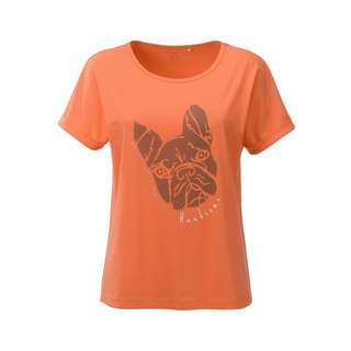 Viertelmond Tora T-Shirt Damen orange
