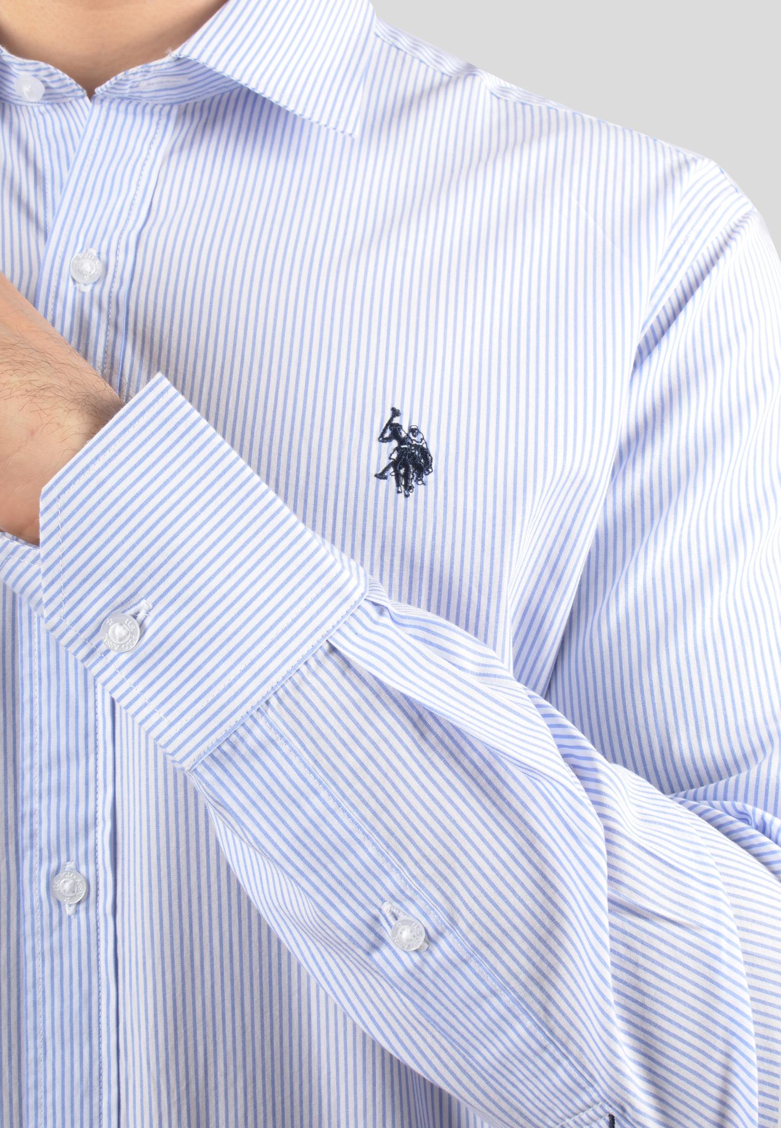 binnenkomst Speciaal Centrum U.S. Polo Assn. Hemd Langarmhemd Herren white blue im Online Shop von  SportScheck kaufen