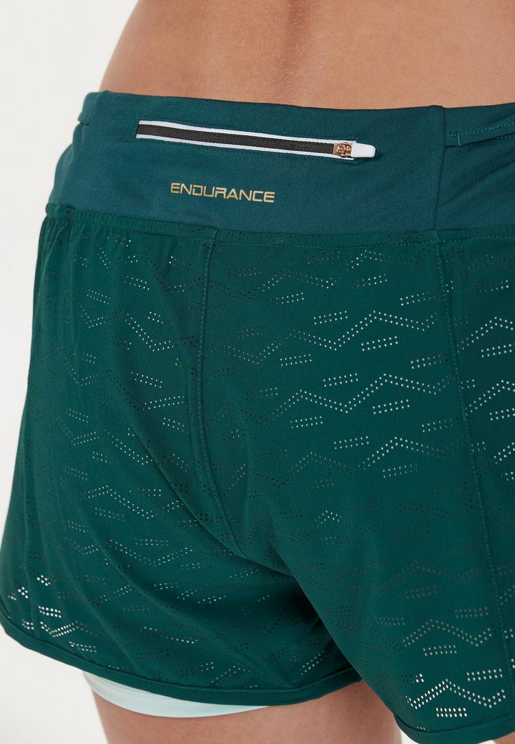 Endurance Endurance MERIER W 2 in 1 Shorts Shorts Damen - 3097 Ponderosa Pine - 5 | SportScheck