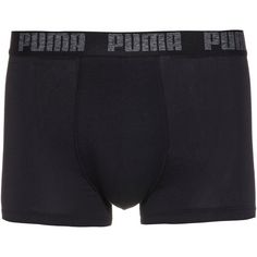 Rückansicht von PUMA Basic Boxershorts Herren black-black