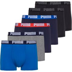 PUMA Basic Boxershorts Herren blue-black