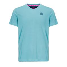 BIDI BADU Evin Tech Round-Neck Tee red/blue Tennisshirt Kinder hellblau/dunkelblau