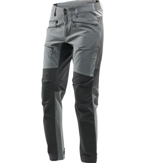 Rückansicht von Haglöfs Rugged Flex Pant Trekkinghose Damen Magnetite/True Black Long