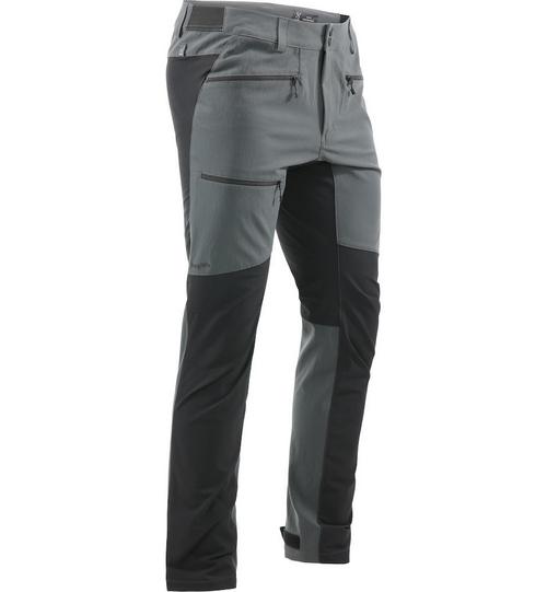 Rückansicht von Haglöfs Rugged Flex Pant Trekkinghose Herren Magnetite/True Black Long