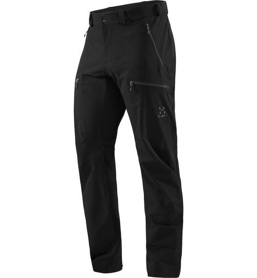 Rückansicht von Haglöfs Breccia Pant Trekkinghose Herren True Black/Magnetite Short