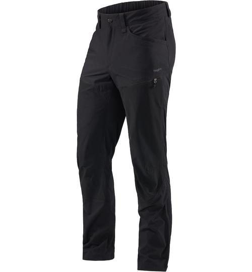 Rückansicht von Haglöfs Mid Flex Pant Trekkinghose Herren True Black Solid Short