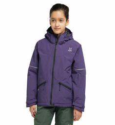 Rückansicht von Haglöfs Niva Insulated Jacket Hardshelljacke Kinder Purple Rain