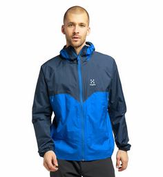 Rückansicht von Haglöfs L.I.M PROOF Multi Jacket Hardshelljacke Herren Tarn Blue/Storm Blue