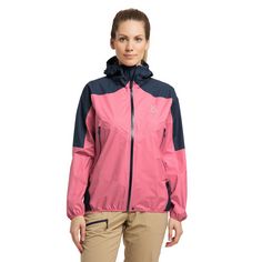 Rückansicht von Haglöfs GORE-TEX L.I.M Comp Jacket Hardshelljacke Damen Tulip Pink/Tarn Blue
