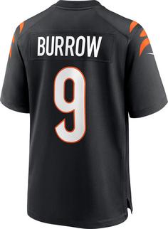 Rückansicht von Nike Cincinnati Bengals Joe Burrow 9 American Football Trikot Herren black