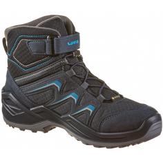 Rückansicht von Lowa GTX MADDOX WARM GTX Winterschuhe Kinder stahlblau