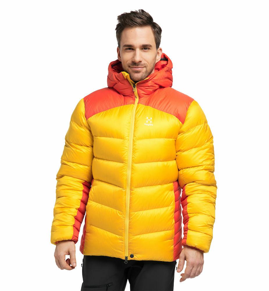 Haglofs Mojo Down Hood Outdoorjacke Herren Pumpkin Yellow Habanero im Online Shop von SportScheck kaufen