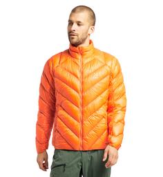 Rückansicht von Haglöfs L.I.M Essens Jacket Outdoorjacke Herren Flame Orange
