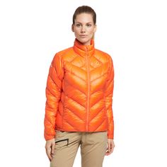 Rückansicht von Haglöfs L.I.M Essens Jacket Outdoorjacke Damen Flame Orange