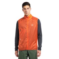 Rückansicht von Haglöfs L.I.M Shield Comp Vest Outdoorweste Herren Flame Orange