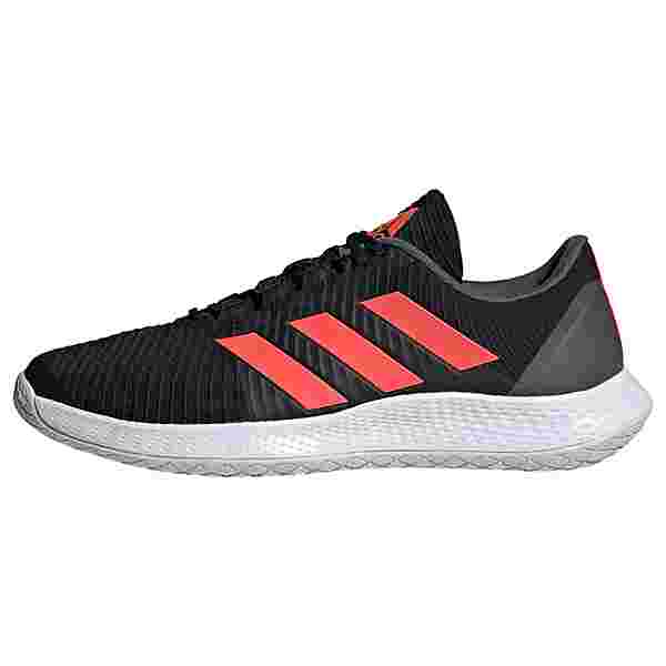 adidas ForceBounce Handballschuh Fitnessschuhe Herren Core Black / Solar Red / Grey Five