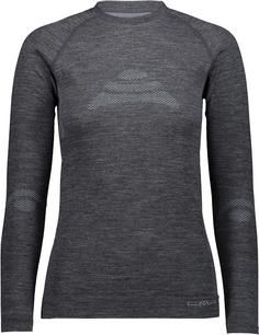 CMP Merino Funktionsshirt Damen nero melange