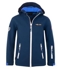Trollkids Oslofjord Softshelljacke Kinder Marineblau/Weiß