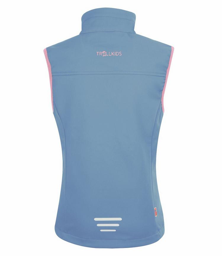 Trollkids Trollkids Trollfjord Outdoorweste Kinder - Staub-Blau/Antikrosa - 0 | SportScheck