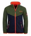 Trollkids Oppdal XT Fleecejacke Kinder - Waldgr&uuml;n/Marineblau