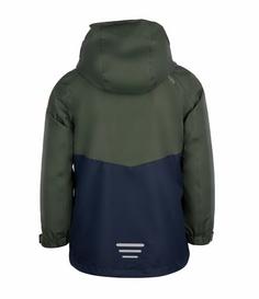 Rückansicht von Trollkids Bryggen Doppeljacke Kinder Waldgrün/Marineblau