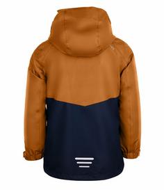 Rückansicht von Trollkids Bryggen Doppeljacke Kinder Bronze/Marineblau