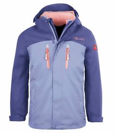 Trollkids Bryggen Doppeljacke Kinder Dunkellila/Lavender