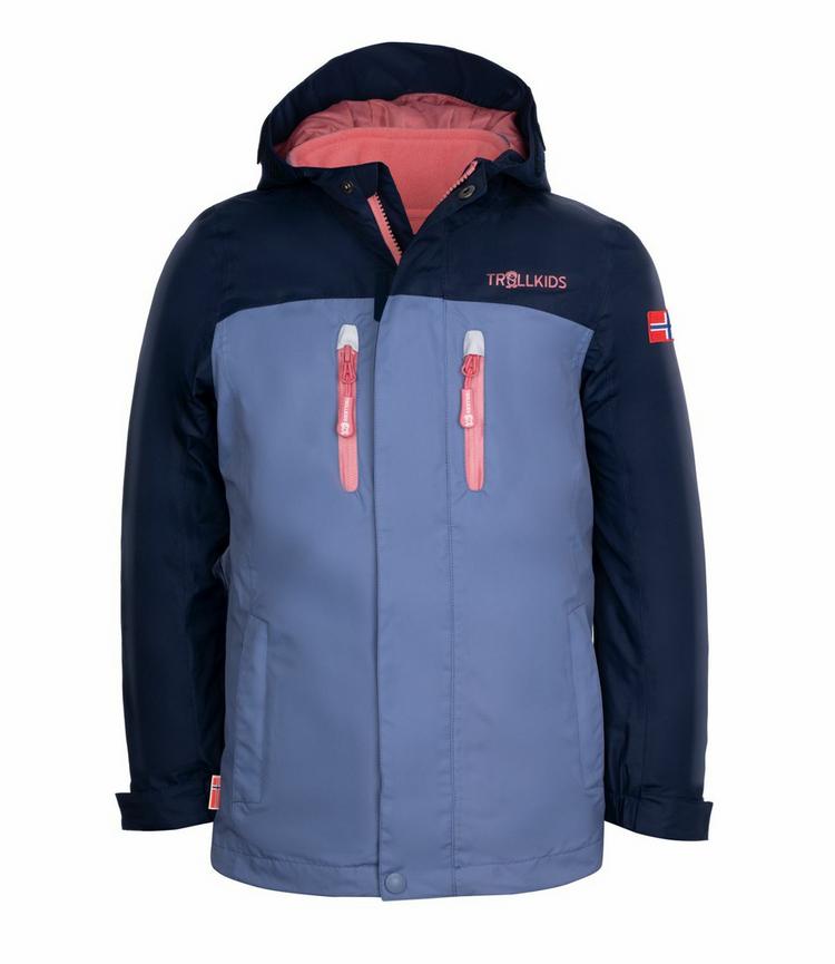 Trollkids Trollkids Bryggen Doppeljacke M&auml;dchen - Marine/Staub-Blau - 0 | SportScheck
