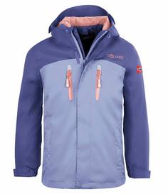Trollkids Nusfjord Regenjacke Kinder Dunkellila
