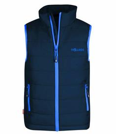 Trollkids Trondheim Outdoorweste Kinder Marineblau/Mittelblau