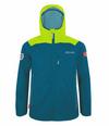Trollkids Bergen Regenjacke Kinder - Petrolblau/Lime