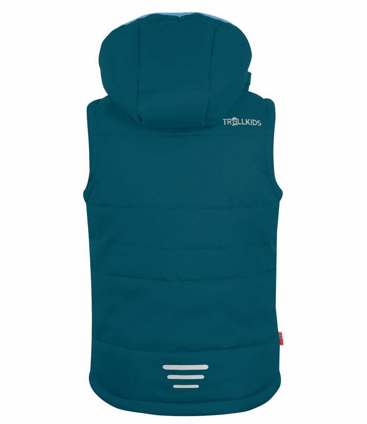 Trollkids Trollkids Narvik Outdoorweste Kinder - Petrolblau/Rot - 0 | SportScheck