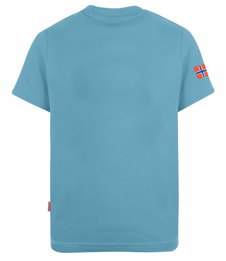 Trollkids Trollkids Troll T T-Shirt Kinder - Delphinblau/Lime - 0 | SportScheck