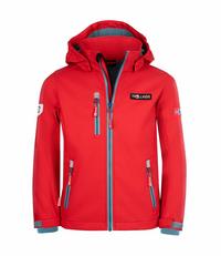 Trollkids Preikestolen Softshelljacke Kinder - Rot/Delphinblau