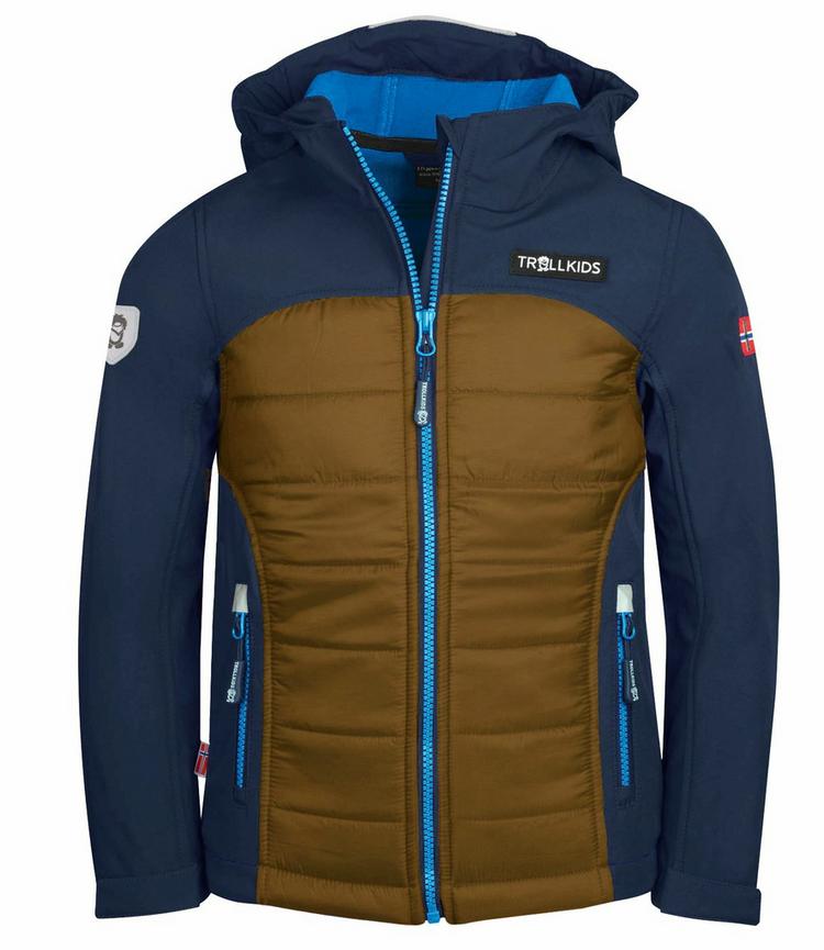 Trollkids Trollkids Lysefjord Softshelljacke Kinder - Marineblau/Bronze/Azurblau - 0 | SportScheck