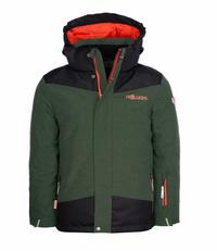 Trollkids Norefjell Winterjacke Kinder - Waldgr&uuml;n/Orange
