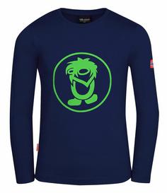 Trollkids Troll Longshirt Kinder Marineblau/Gr&uuml;n