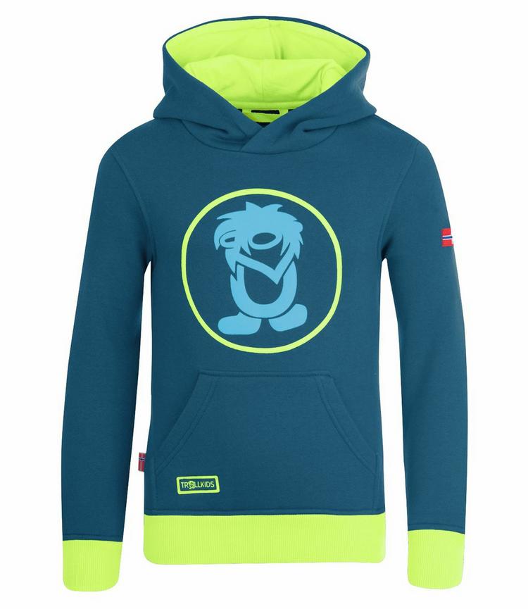Trollkids Trollkids Troll Hoodie Kinder - Petrolblau/Gr&uuml;n - 0 | SportScheck