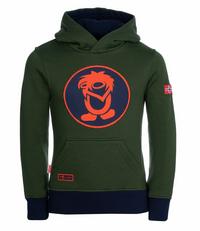Trollkids Troll Hoodie Kinder - Waldgr&uuml;n/Marineblau