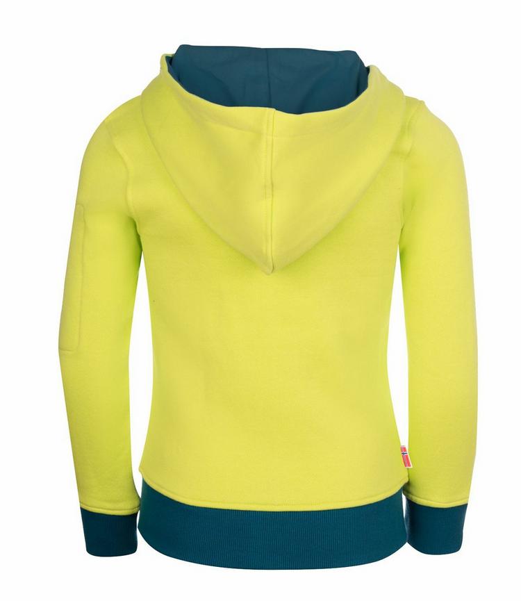 Trollkids Trollkids Sortland Hoodie Kinder - Limegelb/Petrolblau - 0 | SportScheck