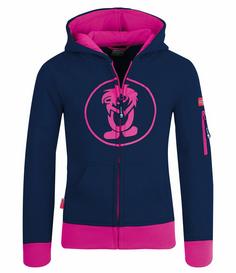 Trollkids Sortland Hoodie Kinder Marine/Magenta