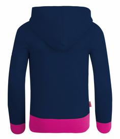 Rückansicht von Trollkids Sortland Hoodie Kinder Marine/Magenta