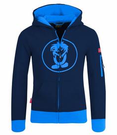 Trollkids Sortland Hoodie Kinder Marine/Mittelblau