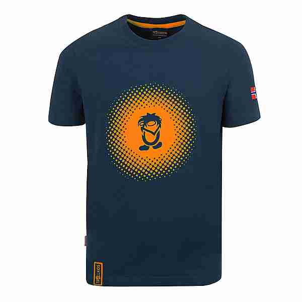 Trollkids Pointillism T-Shirt Kinder Mystik Blau / Orange