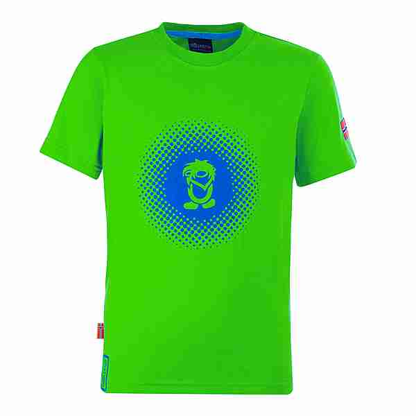 Trollkids Pointillism T-Shirt Kinder Hellgrün / Blau