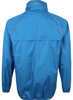 Rückansicht von PRO-X-elements PACKable Fahrradjacke Herren Brilliant Blue-Blau