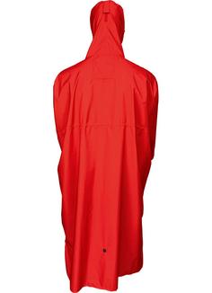 Rückansicht von PRO-X-elements HIGH PEAK Poncho Herren ROT